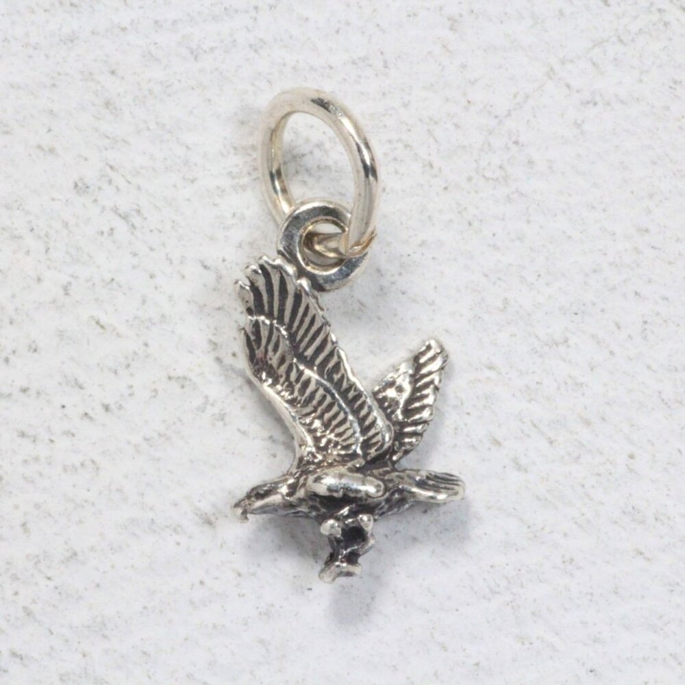 Sterling Silver Mini Eagle Bird Charm Bracelet Charm Pendant